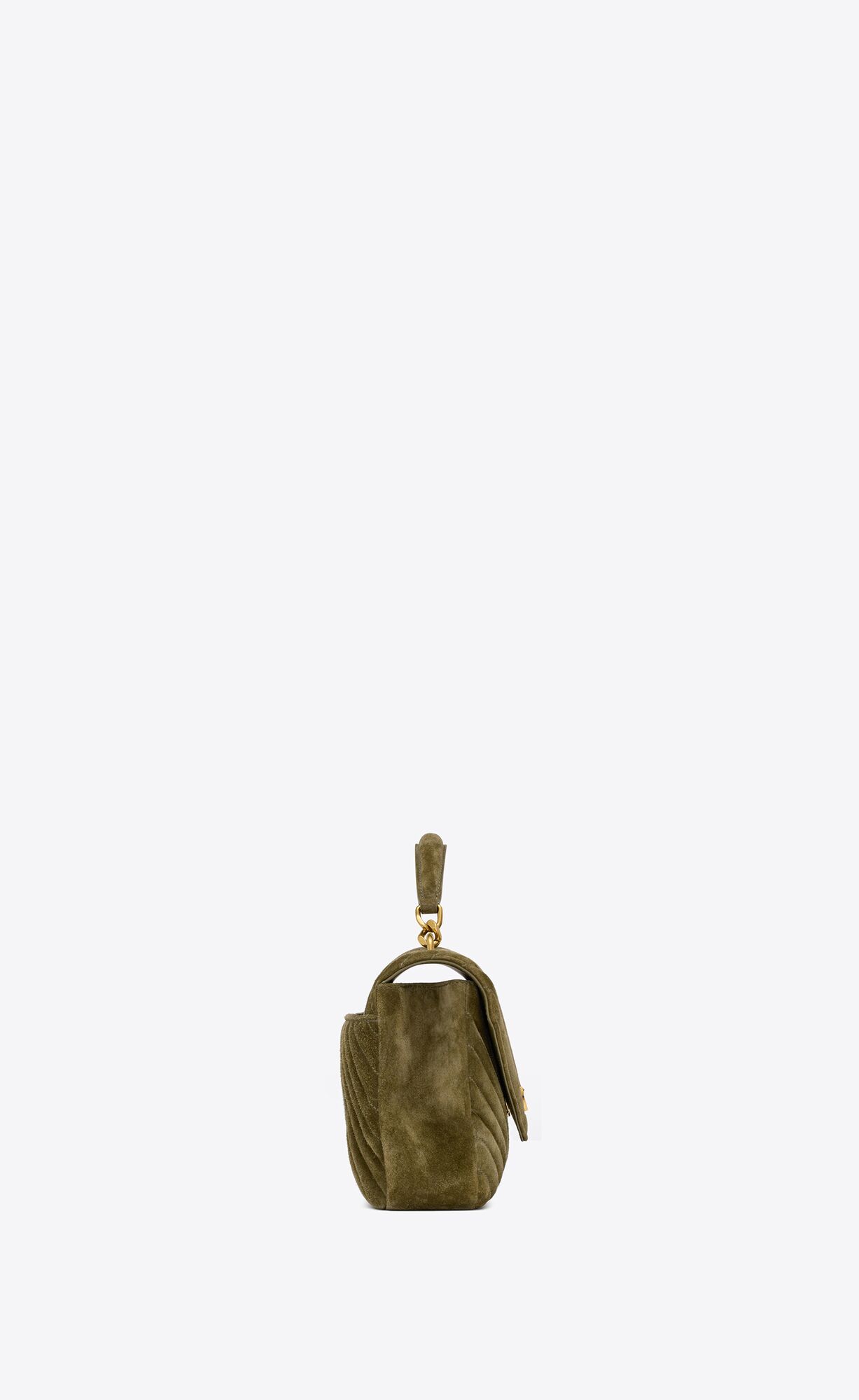 Medium Pouch Bag Loden Green Leather Shoulder Bag Crossbody 